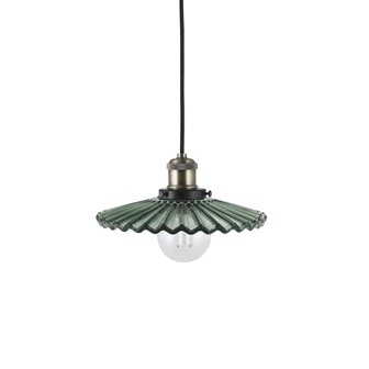 zdjęcie Szklana loftowa lampa Cobbler zielona 25cm